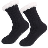 2Pairs/Lot Women Winter Socks Plus Thicken Warm Soft Cotton Sock Home Non-Slip Bedroom Shoes Christmas Gift Knitted Room Floor Sleep Sock