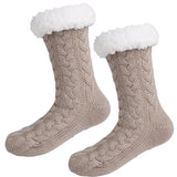 2Pairs/Lot Women Winter Socks Plus Thicken Warm Soft Cotton Sock Home Non-Slip Bedroom Shoes Christmas Gift Knitted Room Floor Sleep Sock