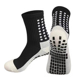 5Pairs/Lot Absorb Sweat Outdoor Football Socks Anti Slip Soccer Sports Men Womens Sport Socks Square Friction Film Thickened Towel Bottom