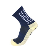 5Pairs/Lot Absorb Sweat Outdoor Football Socks Anti Slip Soccer Sports Men Womens Sport Socks Square Friction Film Thickened Towel Bottom