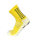 5Pairs/Lot Absorb Sweat Outdoor Football Socks Anti Slip Soccer Sports Men Womens Sport Socks Square Friction Film Thickened Towel Bottom