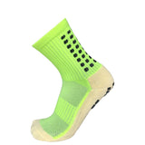 5Pairs/Lot Absorb Sweat Outdoor Football Socks Anti Slip Soccer Sports Men Womens Sport Socks Square Friction Film Thickened Towel Bottom