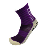 5Pairs/Lot Absorb Sweat Outdoor Football Socks Anti Slip Soccer Sports Men Womens Sport Socks Square Friction Film Thickened Towel Bottom
