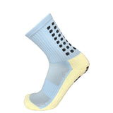 5Pairs/Lot Absorb Sweat Outdoor Football Socks Anti Slip Soccer Sports Men Womens Sport Socks Square Friction Film Thickened Towel Bottom