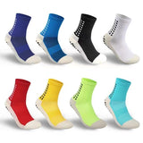 5Pairs/Lot Absorb Sweat Outdoor Football Socks Anti Slip Soccer Sports Men Womens Sport Socks Square Friction Film Thickened Towel Bottom