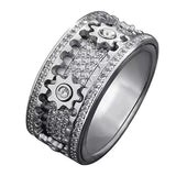 Rotatable Gear Men's Stainless-steel Rings Anti Anxiety Ring Anti-stress Fashion Jewelry Accessories