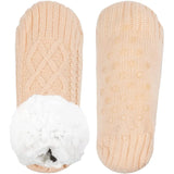 Women Knitted Slipper Socks Cozy  Fuzzy Socks Non Slip Socks Winter Indoor Double Layer Bedroom Slipper Socks EU35-48 US 5-11.5