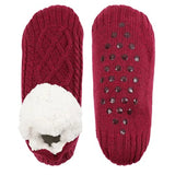 Women Knitted Slipper Socks Cozy  Fuzzy Socks Non Slip Socks Winter Indoor Double Layer Bedroom Slipper Socks EU35-48 US 5-11.5